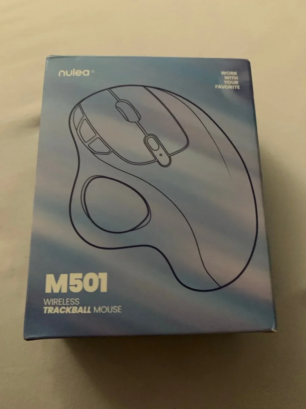 Nulea M501 Wireless Trackball Mouse Computer Ergonomic Easy Thumb Control